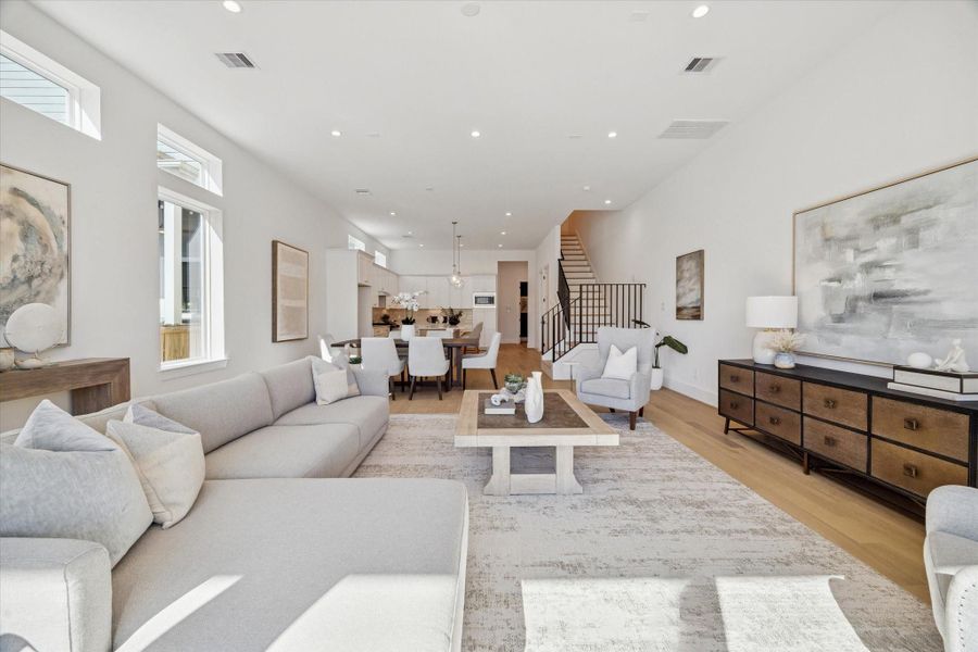 Furnished interior view inside a new home in West 21st Residences, Houston (Image 28).