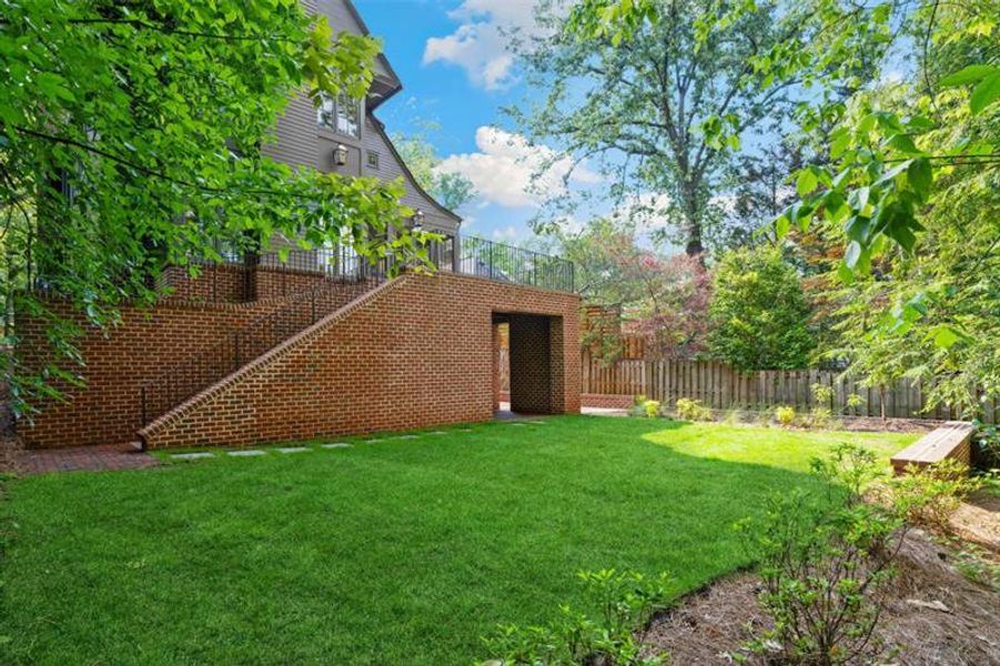 Exterior details and patio area of a home in , Atlanta (Image 37).