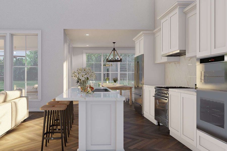 Representative furnished interior of a home built from the Slade by Zeal Home Builders in Oak Water Ranch, Granbury (Image 11). Representative furnished interior of a home built from the Slade by Zeal Home Builders in Oak Water Ranch, Granbury (Image 11).