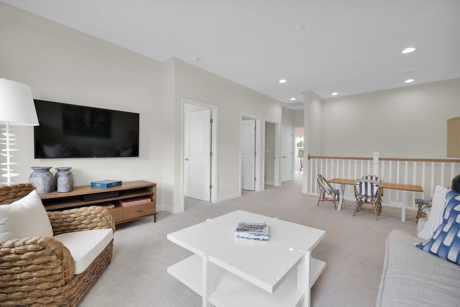 Representative furnished interior of a home built from the Sawyer by Riverside Homes in Mariposa at EverRange, Jacksonville (Image 50).
