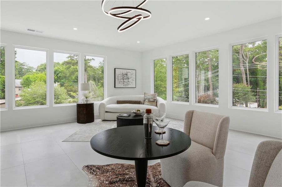 Furnished interior view inside a new home in , Atlanta (Image 38).