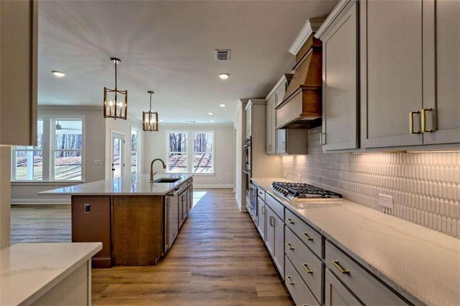 Furnished interior view inside a new home in , Clarkesville (Image 9).