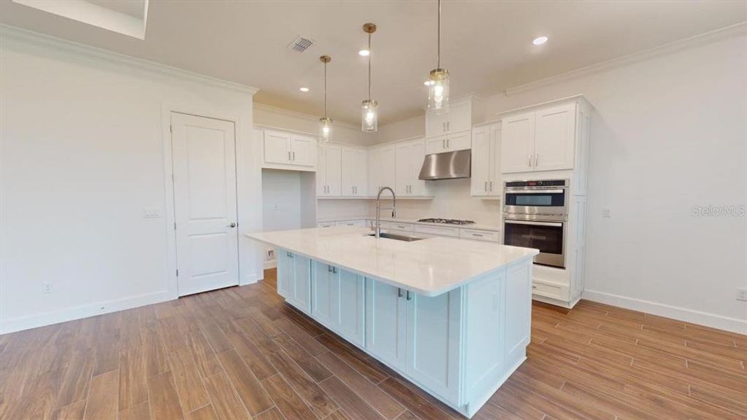 Furnished interior view inside a new home in Esplanade at Wiregrass Ranch, Wesley Chapel (Image 8).
