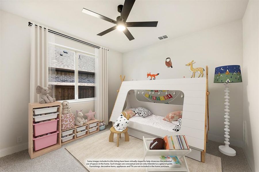 Furnished interior view inside a new home in Mockingbird Hills 60-65, Joshua (Image 4).