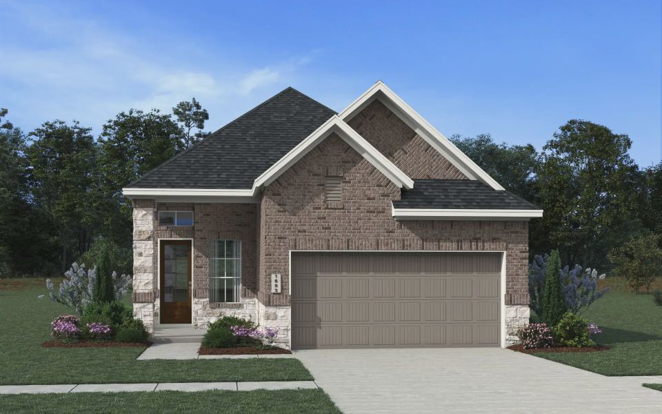 Representative exterior photo of a completed home built from the Toronto by Chesmar Homes in Stillwater Ranch, San Antonio, TX (Image 11).
