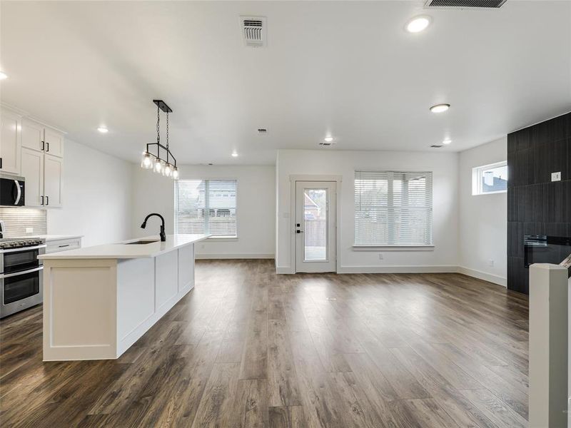 Open floor plan Open floor plan