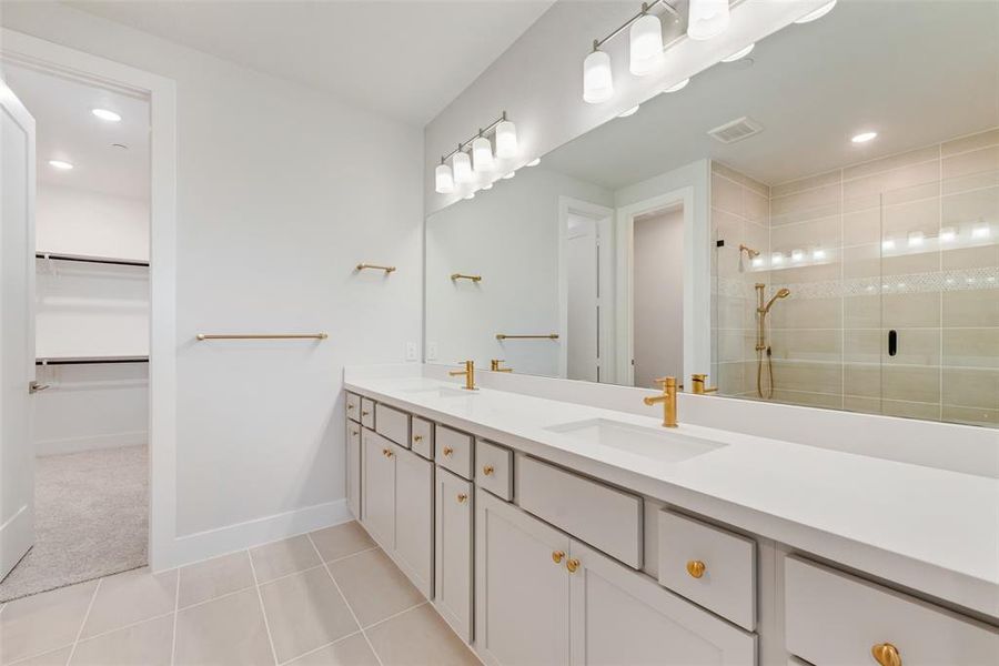Furnished interior view inside a new home in Collin Creek, Plano (Image 10).