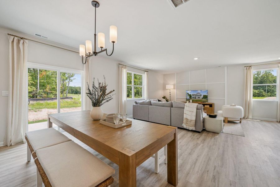 Furnished interior view inside a new home in Pine Hills at Cane Bay, Moncks Corner (Image 15).