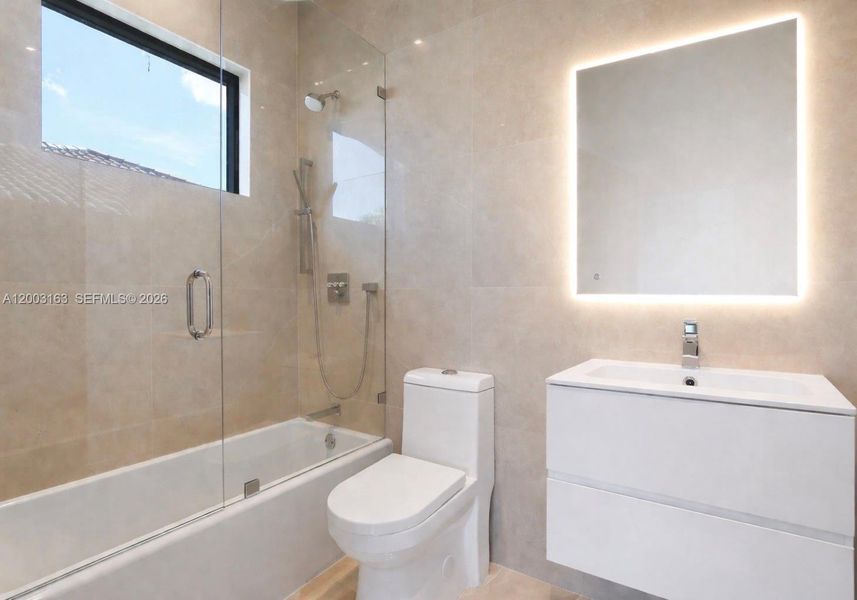 #4 all with Backlit LED and anti fog mirrors