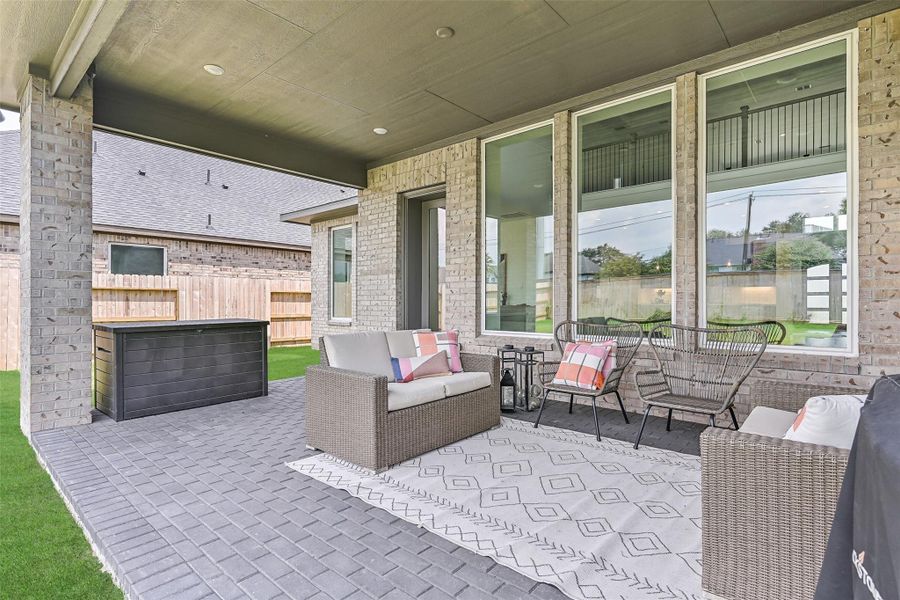 Furnished interior view inside a new home in Avalon at Friendswood 60s, Friendswood (Image 35). Furnished interior view inside a new home in Avalon at Friendswood 60s, Friendswood (Image 35).