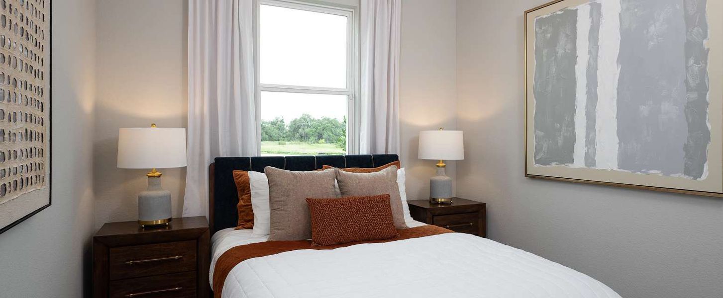 Representative furnished interior of a home built from the Wyatt by Ashton Woods in Cannon Ranch, Dripping Springs (Image 11).
