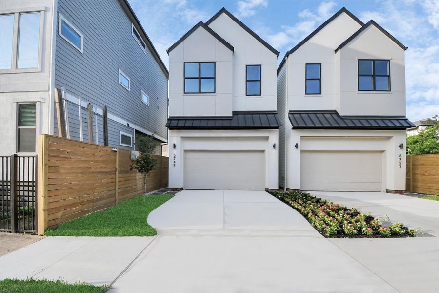 Front exterior of a new home in , Houston, TX, highlighting curb appeal (Image 19). Front exterior of a new home in , Houston, TX, highlighting curb appeal (Image 19).