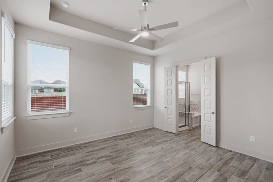 Representative unfurnished interior of a home built from the Jordy by Chesmar Homes in Stillwater Ranch, Buda (Image 16).