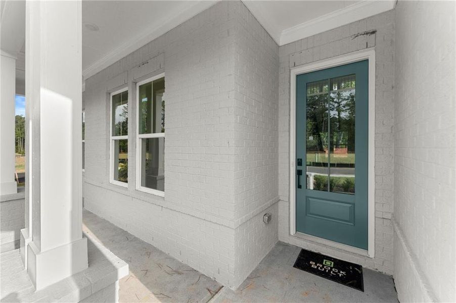 Exterior details and patio area of a home in Hillgrove Preserve, Powder Springs (Image 24). Exterior details and patio area of a home in Hillgrove Preserve, Powder Springs (Image 24).