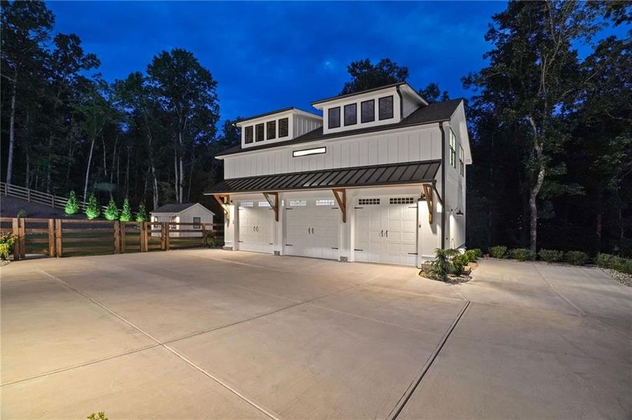 Front exterior of a new home in , Ball Ground, GA, highlighting curb appeal (Image 22). Front exterior of a new home in , Ball Ground, GA, highlighting curb appeal (Image 22).