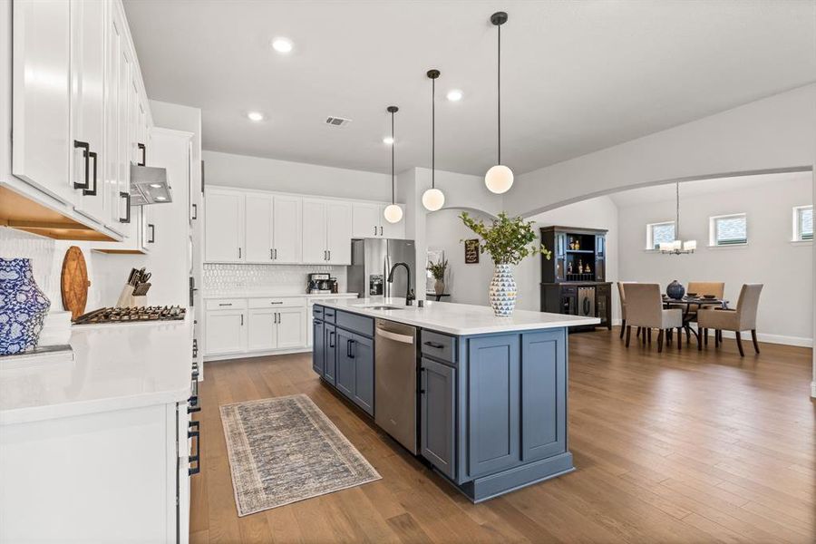 Furnished interior view inside a new home in Lovers Landing, Forney (Image 14). Furnished interior view inside a new home in Lovers Landing, Forney (Image 14).