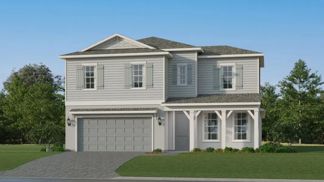 Exterior E5 with landscaping