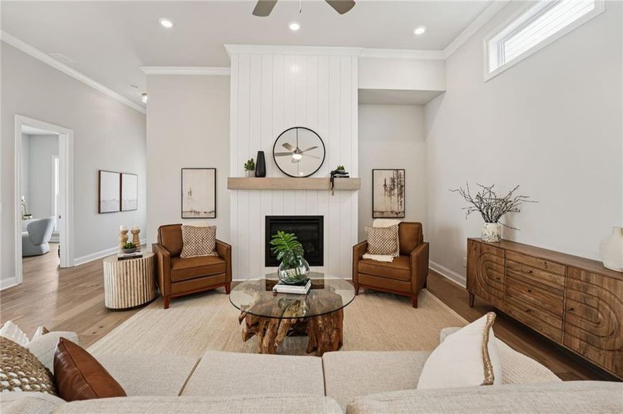 Furnished interior view inside a new home in Promenade at Sawnee Village, Cumming (Image 10).