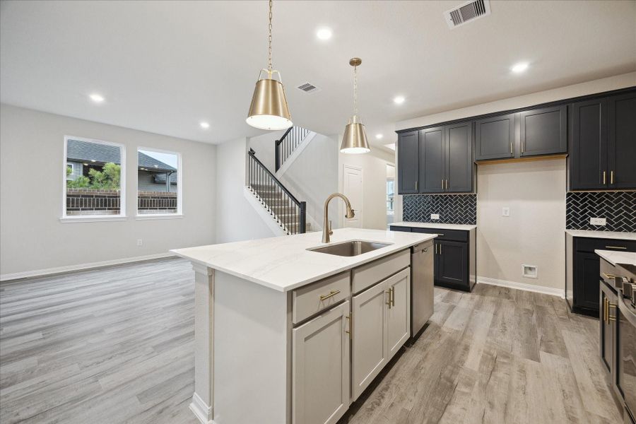Furnished interior view inside a new home in Elyson, Katy (Image 11).