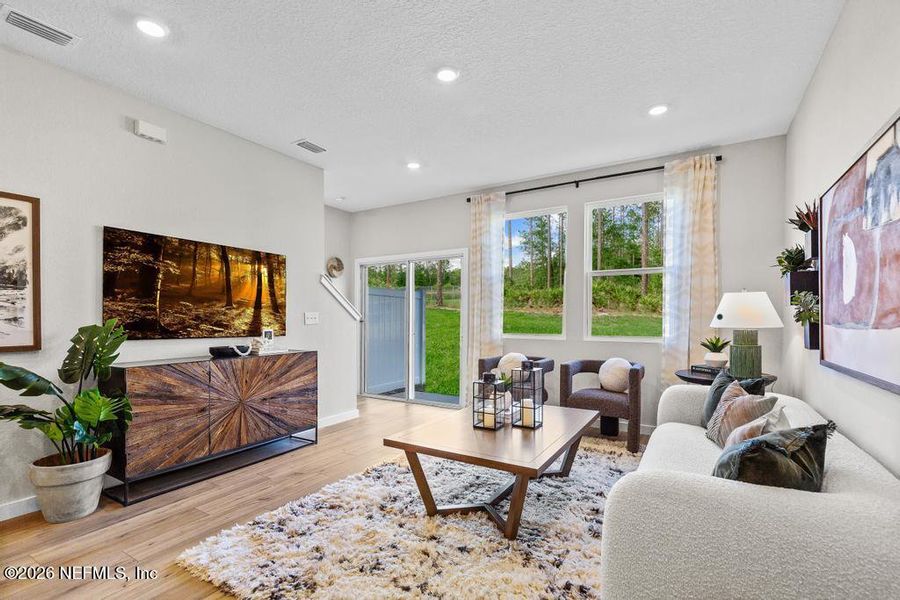 Furnished interior view inside a new home in , Jacksonville (Image 30). Furnished interior view inside a new home in , Jacksonville (Image 30).