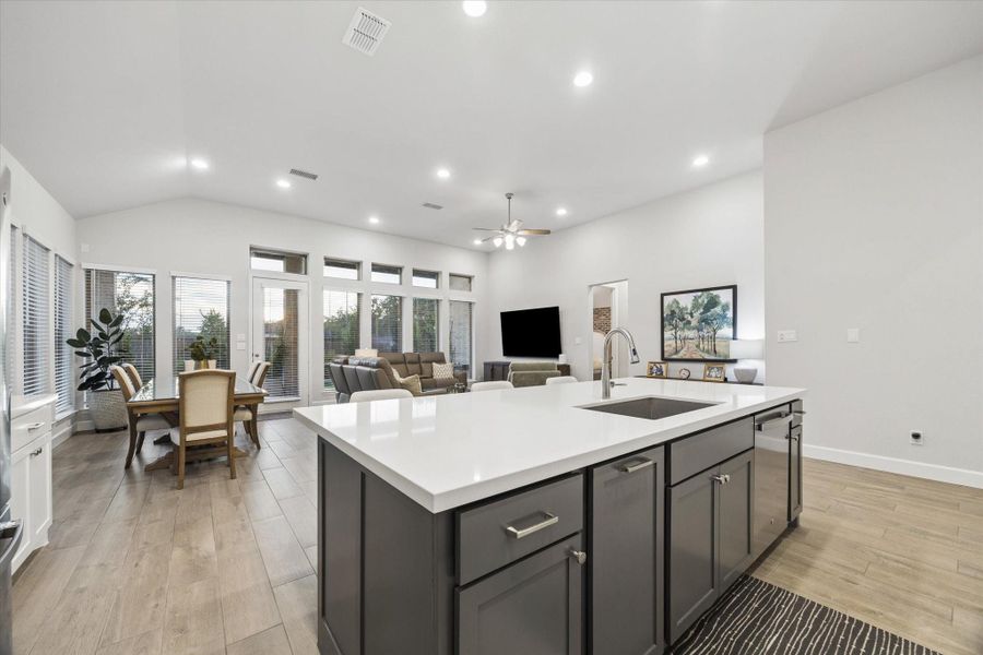 Furnished interior view inside a new home in Sienna, Missouri City (Image 17).