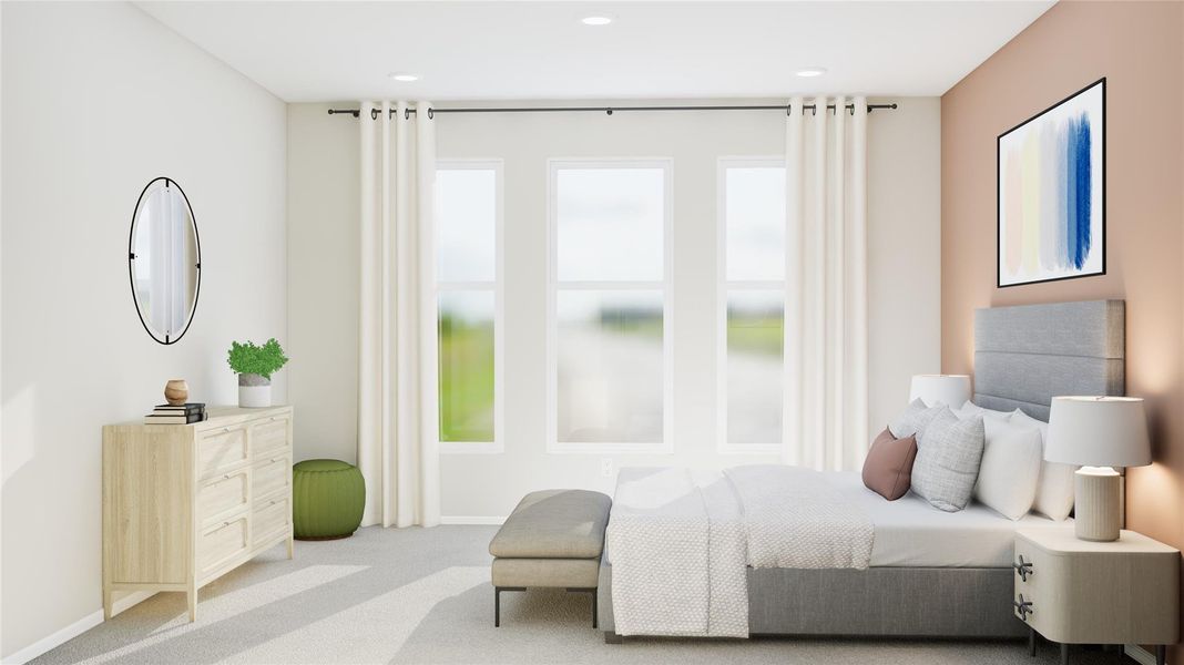 Furnished interior view inside a new home in Anniston, Katy (Image 8).