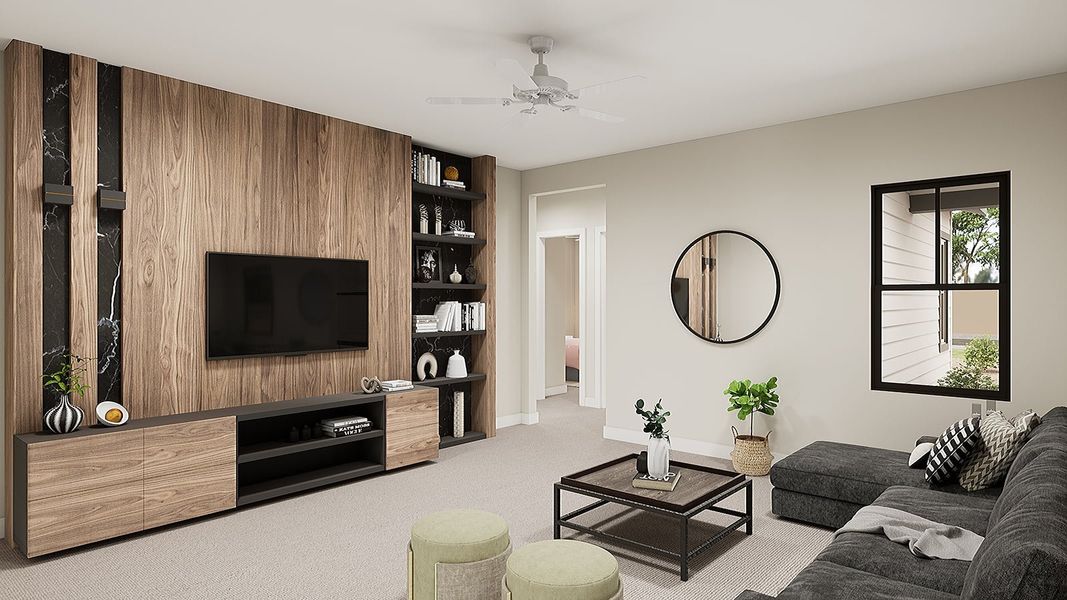 Representative furnished interior of a home built from the Aurora Plan 9001 by Tri Pointe Homes in Emberly, Queen Creek (Image 8).