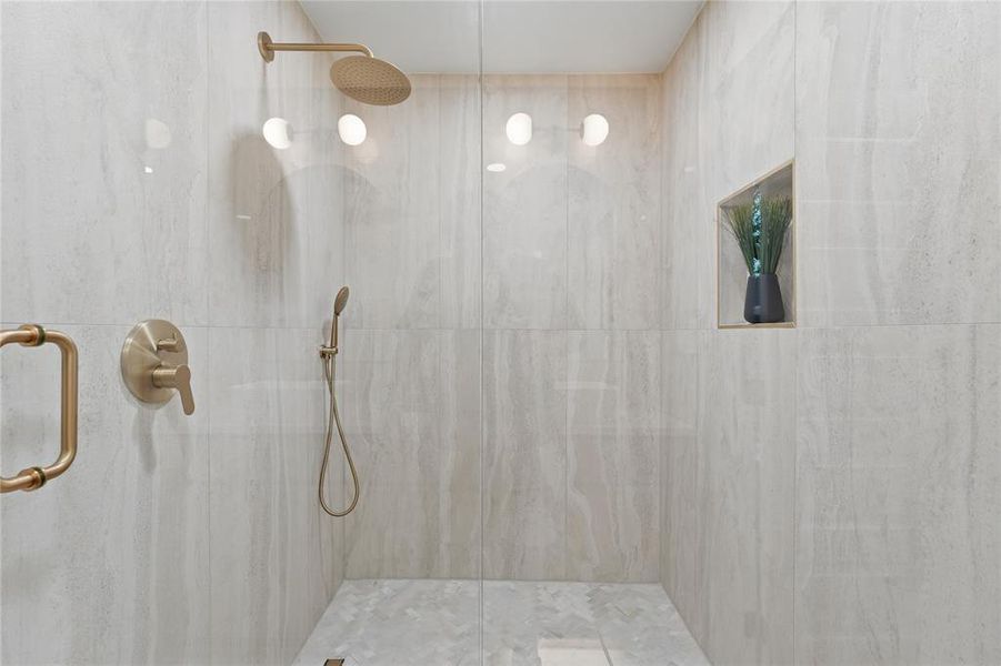 Close-up of interior finishes inside a home in , Dallas (Image 19).