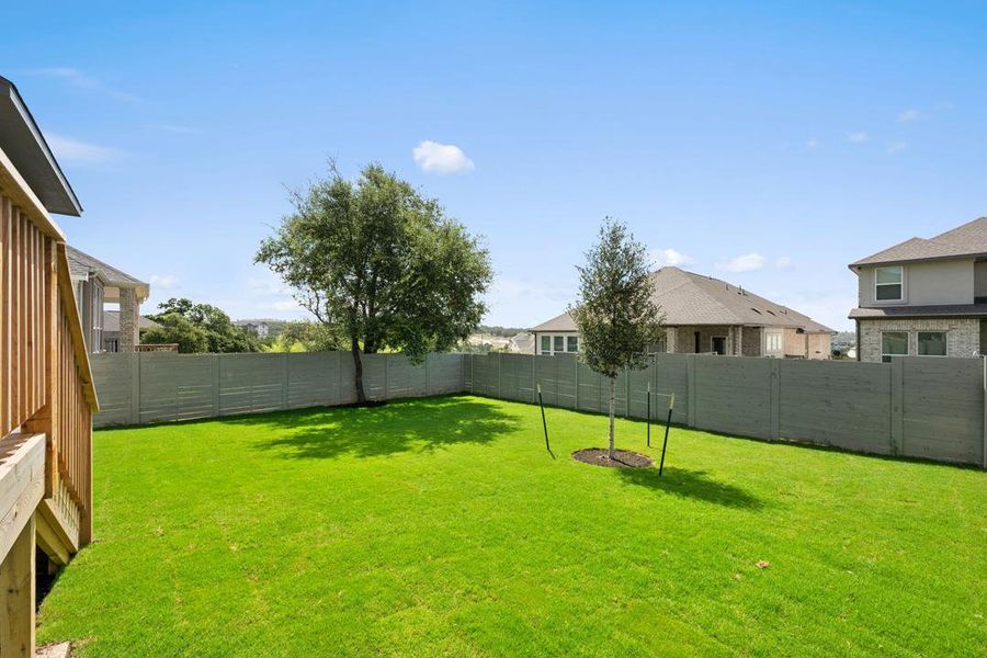 Exterior details and patio area of a home in Wolf Ranch, Georgetown (Image 21). Exterior details and patio area of a home in Wolf Ranch, Georgetown (Image 21).