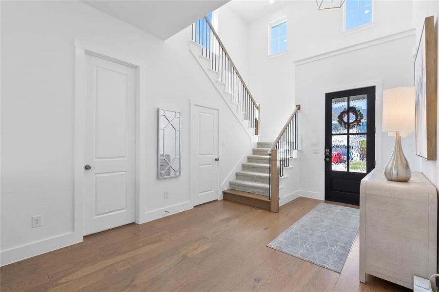 Furnished interior view inside a new home in North Square at Uptown, Celina (Image 34).