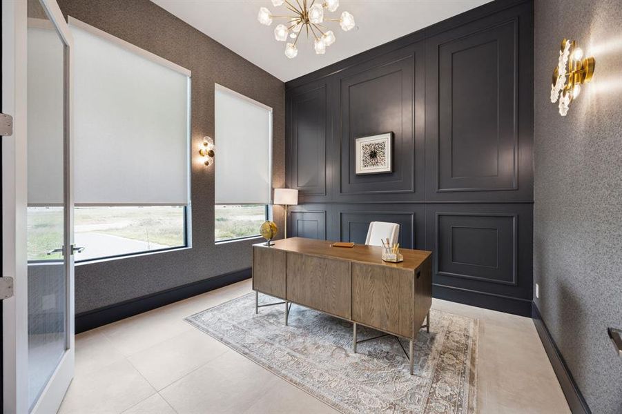 Furnished interior view inside a new home in Avadene at Las Colinas, Irving (Image 36).