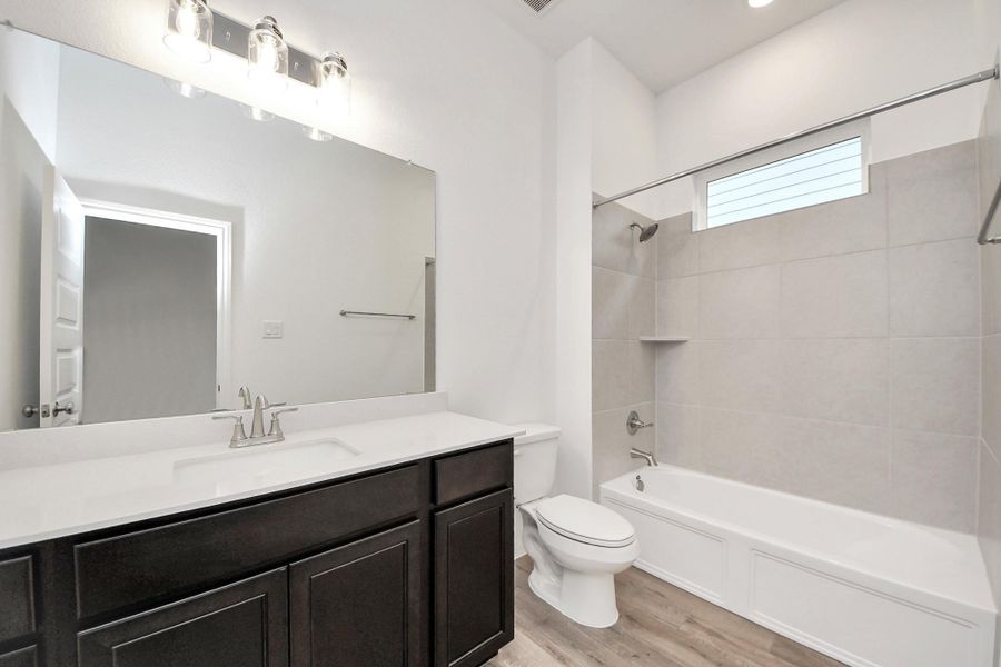 Furnished interior view inside a new home in 50' Traditional Homes at Elyson, Katy (Image 11). Furnished interior view inside a new home in 50' Traditional Homes at Elyson, Katy (Image 11).