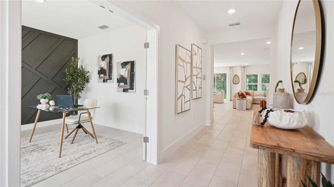 Furnished interior view inside a new home in Buchanan Trails, Newberry (Image 25).