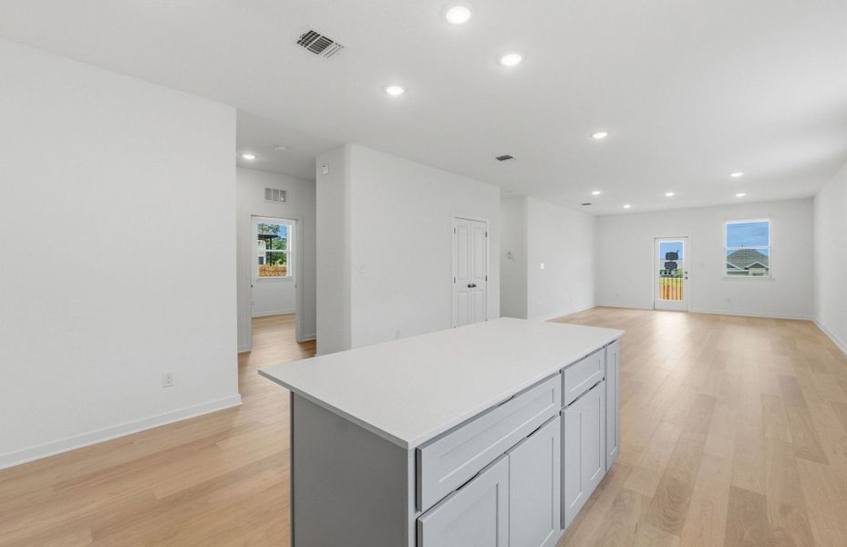 Furnished interior view inside a new home in La Cima, San Marcos (Image 10).