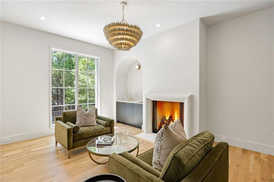 Furnished interior view inside a new home in , Atlanta (Image 5). Furnished interior view inside a new home in , Atlanta (Image 5).