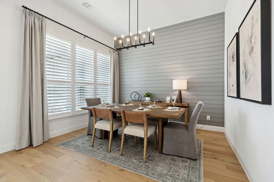 Furnished interior view inside a new home in The Meadows, Gunter (Image 7).