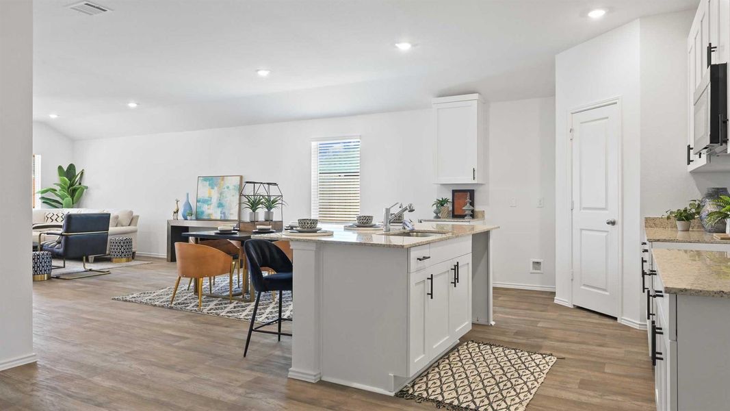 Furnished interior view inside a new home in Tamarron, Fulshear (Image 14).