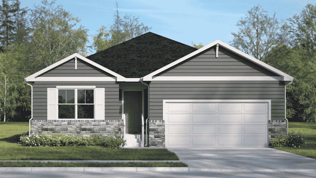 Representative exterior photo of a completed home built from the Chatham by D.R. Horton in Vantage, Berthoud, CO (Image 2).