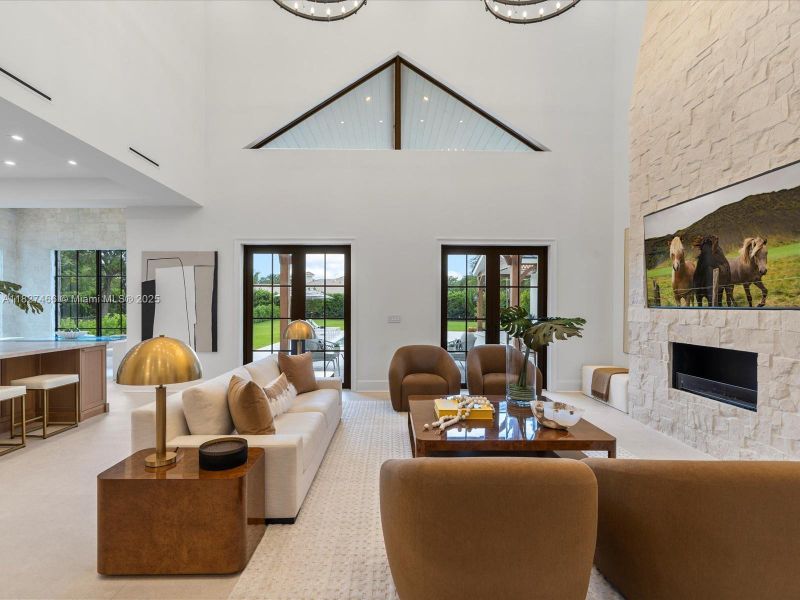 Furnished interior view inside a new home in , Miami (Image 12).