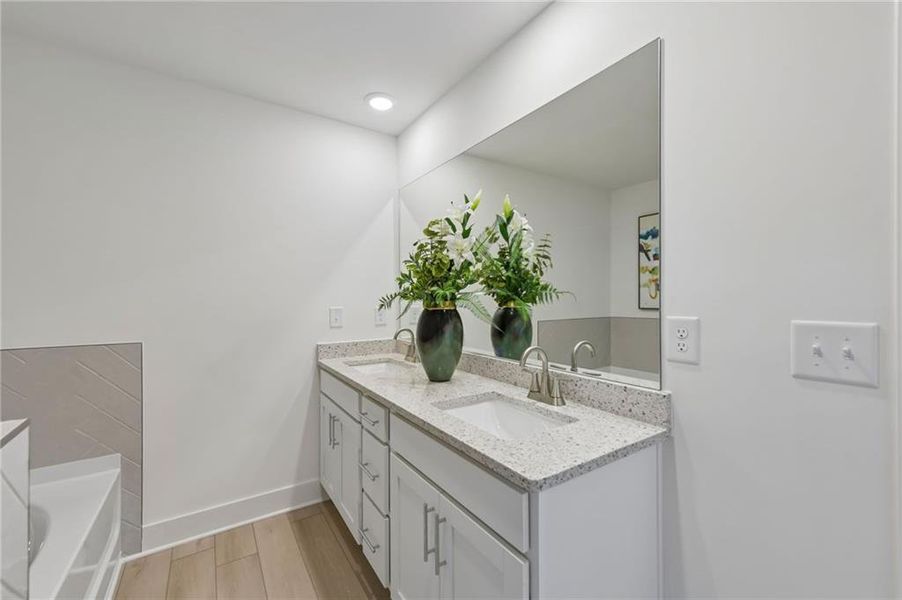 Furnished interior view inside a new home in Tribute, Hoschton (Image 16).