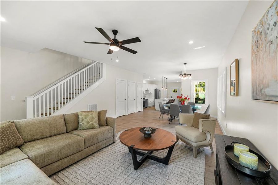 Furnished interior view inside a new home in , Atlanta (Image 10). Furnished interior view inside a new home in , Atlanta (Image 10).
