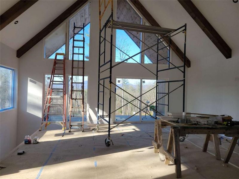 In-progress construction of a new home in , Ellijay, GA (Image 22).