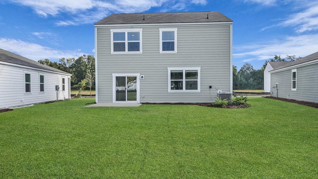 Exterior details and patio area of a home in The Oaks at Center Station, Hollywood (Image 23).