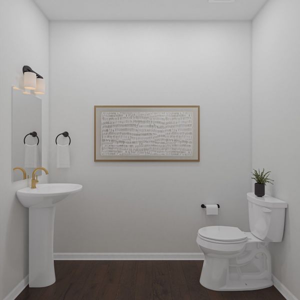 Representative furnished interior of a home built from the Enfield by Tri Pointe Homes in Lariat, Liberty Hill (Image 27).