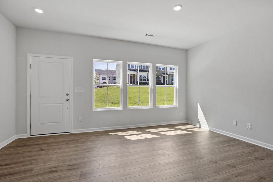 Spacious, unfurnished interior of a new home in Renaissance at White Oak, Garner (Image 12). Spacious, unfurnished interior of a new home in Renaissance at White Oak, Garner (Image 12).