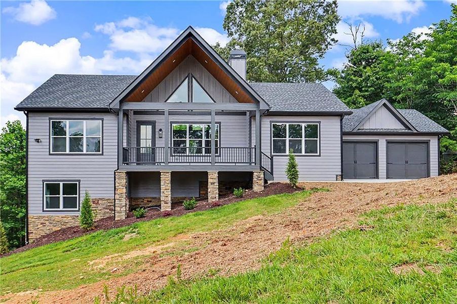 Front exterior of a new home in , Morganton, GA, highlighting curb appeal (Image 28). Front exterior of a new home in , Morganton, GA, highlighting curb appeal (Image 28).