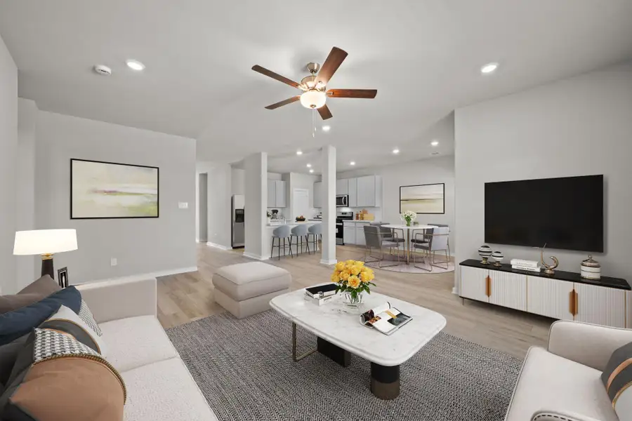 Furnished interior view inside a new home in Laurel Landing, Alvin (Image 11).