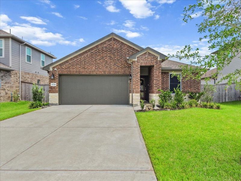 Front exterior of a new home in , Texas City, TX, highlighting curb appeal (Image 2). Front exterior of a new home in , Texas City, TX, highlighting curb appeal (Image 2).
