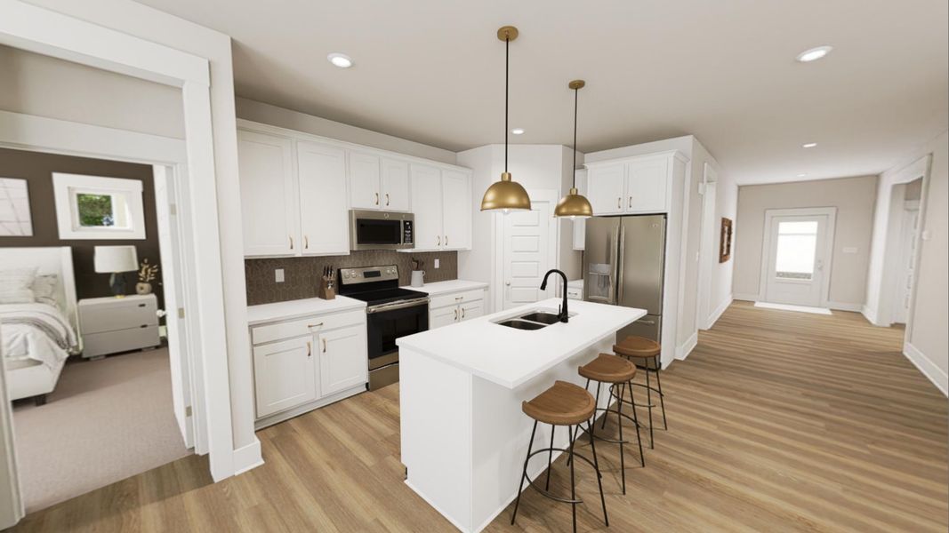 Furnished interior view inside a new home in Havenbrooke, Kernersville (Image 8).