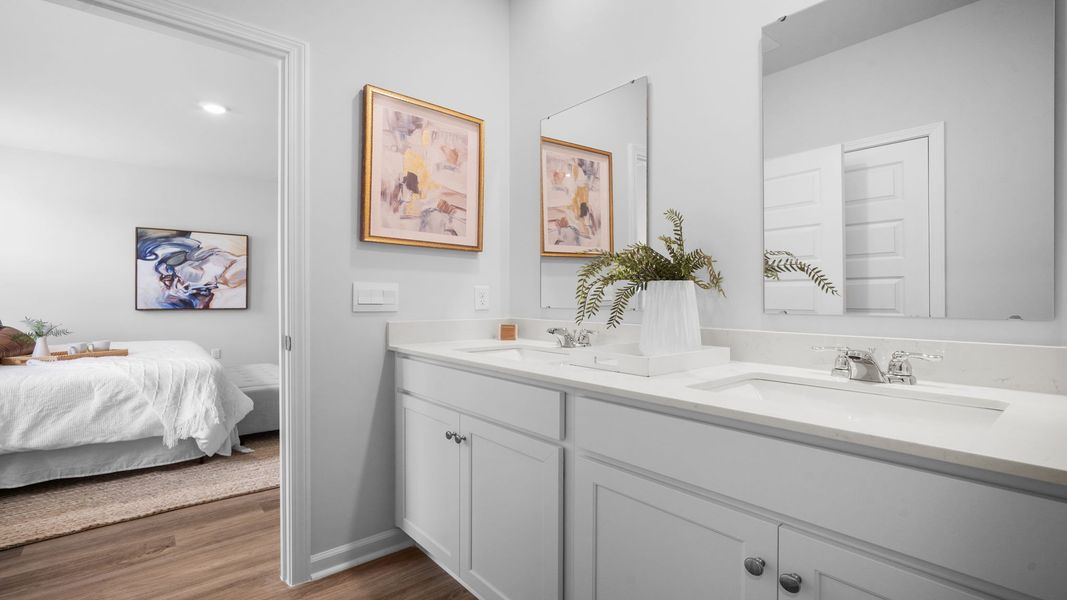 Furnished interior view inside a new home in Fernhill Farms, Statesboro (Image 30).